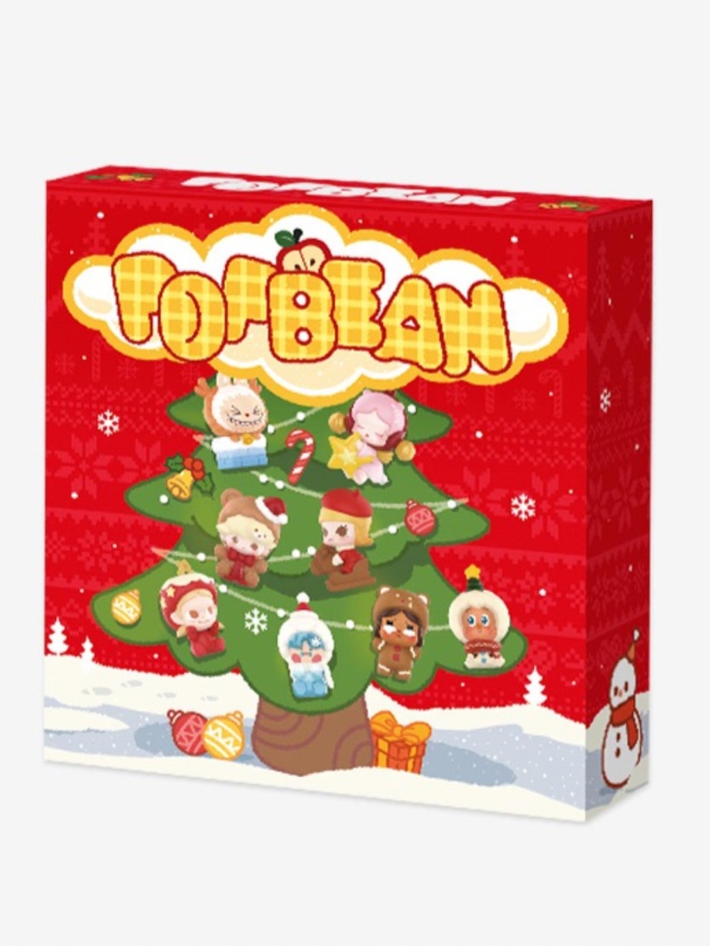 Pop Mart POP BEAN Winter Romance Series Box Set - 8 Beans + Christmas Tree Box